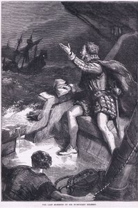 Gli ultimi momenti di Sir Humphrey Gilbert, illustrazione da Cassell