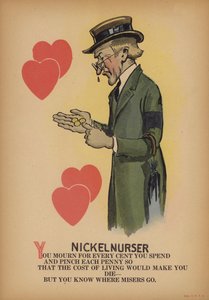 Il nichelista (litografia a colori) da American School