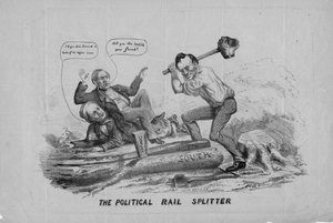 Lo spaccalegna politico, pubblicato da J Leach, New York, 1860 da American School