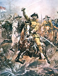 Theodore Roosevelt che guida i 