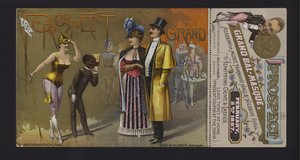 Biglietto e coupon per il gran ballo in maschera della Prospect Association all