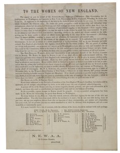 Alle donne del New England (lettera circolare), c.1862-1865 da American School