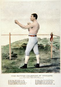 Tom Sayers, da una stampa di Currier & Ives da American School
