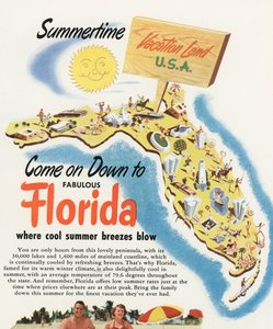 Mappa Turistica della Florida da American School