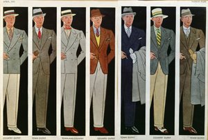 Abiti da città e da campagna, da Vanity Fair, aprile 1931 da American School