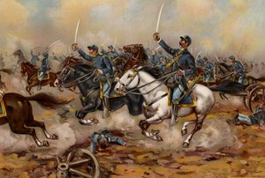 Esercito degli Stati Uniti, carica di cavalleria del 5° Reggimento, Gains Mill da American School