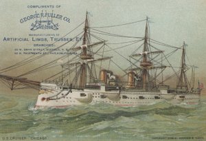 Incrociatore della Marina degli Stati Uniti USS Chicago, 1898 da American School