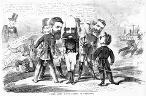 La felice famiglia di generali dello Zio Sam, c.1863 da American School