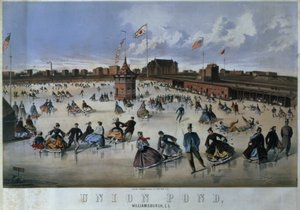 Union Pond, Williamsburg, Brooklyn, inciso da Thomas & Eno, New York da American School