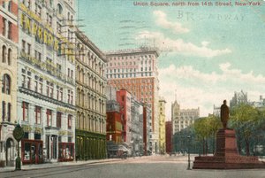 Union Square, nord da 14th Street, New York, c.1900-10 da American School