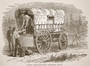 Carro Telegrafico Militare degli Stati Uniti, da un libro pub. 1896