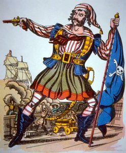Presentazione vittoriana di un pirata da American School