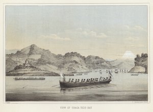 Veduta di Uraga, Baia di Yedo, Giappone da American School