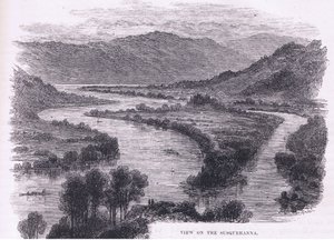 Veduta del Susquehanna, illustrazione da Cassell