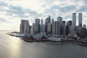 Vista verso il Financial District attraverso l