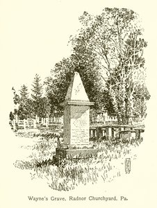 Tomba di Wayne, Cimitero della Chiesa di Radnor, Pa da American School