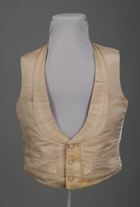 Gilet da sposa, ca.1855 (vista frontale) da American School