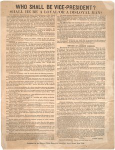 Chi sarà vicepresidente? George Pendleton vs. Andrew Johnson (elezione del 1864), 1864 da American School