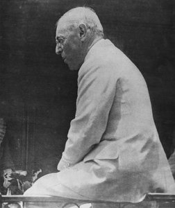Woodrow Wilson (1856-1924) 28º presidente degli Stati Uniti, da Le Miroir, 1918
