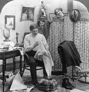 Prove della vita da scapolo da American Stereoscopic Company