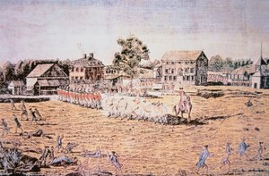 Battaglia di Lexington da Amos (after) Doolittle