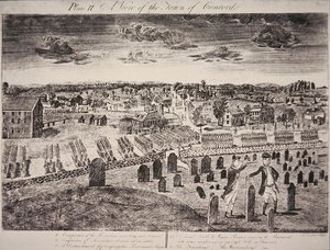 Vista della città di Concord da Amos Doolittle