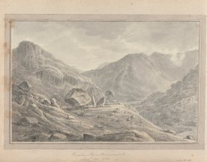 Vedute in Inghilterra, Scozia e Galles: Bowdar Stone Borrowdale, 30 agosto 1802 da Amos Green