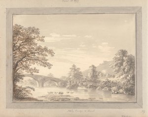 Vedute in Inghilterra, Scozia e Galles: Ponte e chiesa di Ilkley da Amos Green