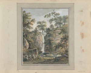 Vedute in Inghilterra, Scozia e Galles: Cascata del parco da Amos Green