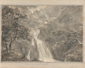 Vedute in Inghilterra, Scozia e Galles: Parte della Cascata del Mynach da Amos Green