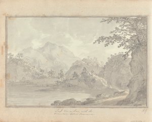 Vedute in Inghilterra, Scozia e Galles: Tour in Scozia; Loch van-a-char, con la montagna chiamata Benvenue da Amos Green
