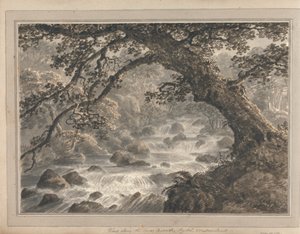 Vedute in Inghilterra, Scozia e Galles: Vista della cascata inferiore, Rydal Westmorland da Amos Green