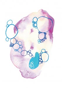 Bolle astratte e morbide da Amy Louise Baker