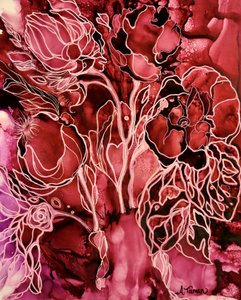 Flusso floreale cremisi da Amy Tieman