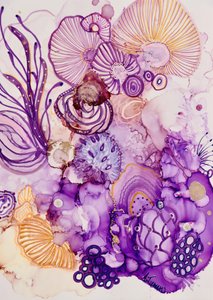 Fioritura Fantasia Oro Viola