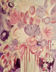 Fiori rosa tenue e viola da Amy Tieman