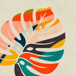 Foglia di Monstera colorata da Ana Rut Bre