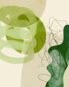 Linee dipinte verde e marrone chiaro 3 copie