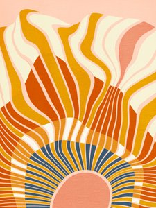 Rainbow Plus Shapes  Blu Senape 12 da Ana Rut Bre