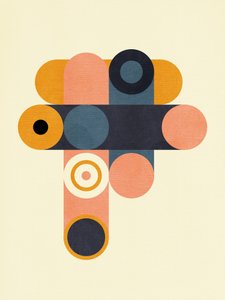 Rainbow Plus Shapes  Blu Senape 8 da Ana Rut Bre