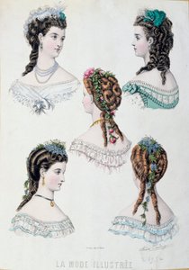 Cinque acconciature di donne (da 