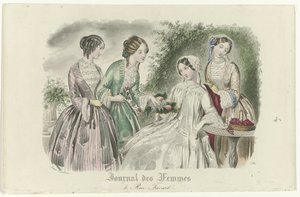 Journal des Femmes, ca. 1850 : 4, Rue Favart da Anaïs Colin Toudouze