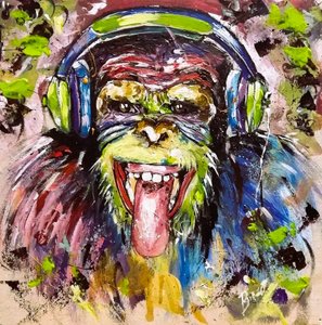 Scimmietta musicale colorata