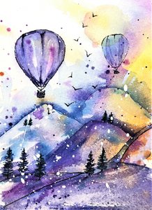Palloncini da sogno di montagna