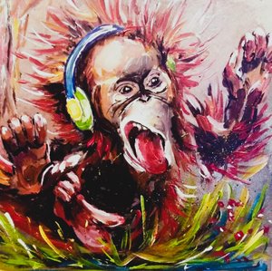 Orangutan della musica energica