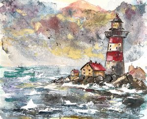 La costa dei fari tempestosi
