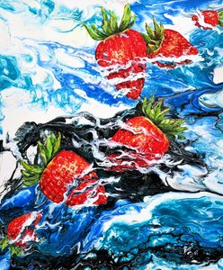 Fragole vivaci e succose da Anda Bieza