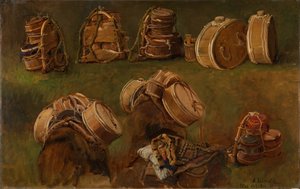 Studio di basti e altri oggetti
