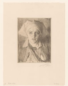 Ritratto di Gulli da Anders Leonard Zorn (signed by artist)
