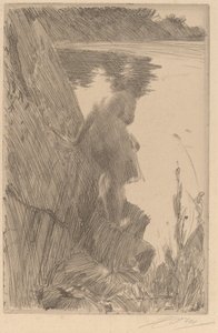 Bagnante III Baigneuse de Dos, 1896 da Anders Leonard Zorn